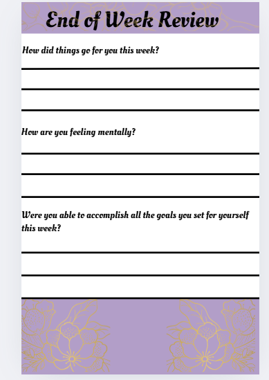 The Boss & Balance Weekly Planner