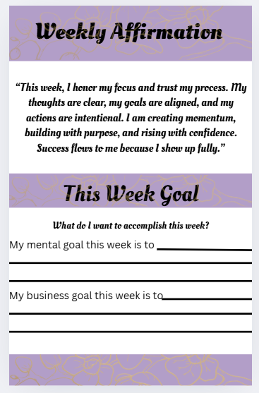 The Boss & Balance Weekly Planner